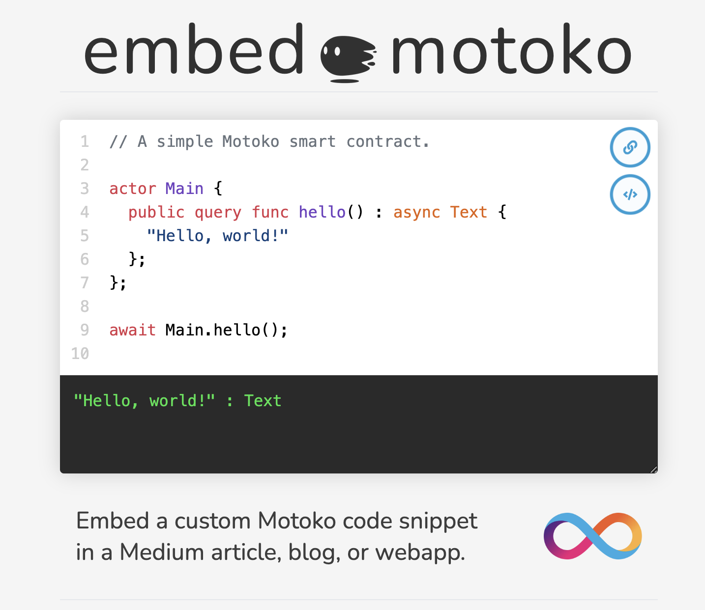 Embedded Motoko 1