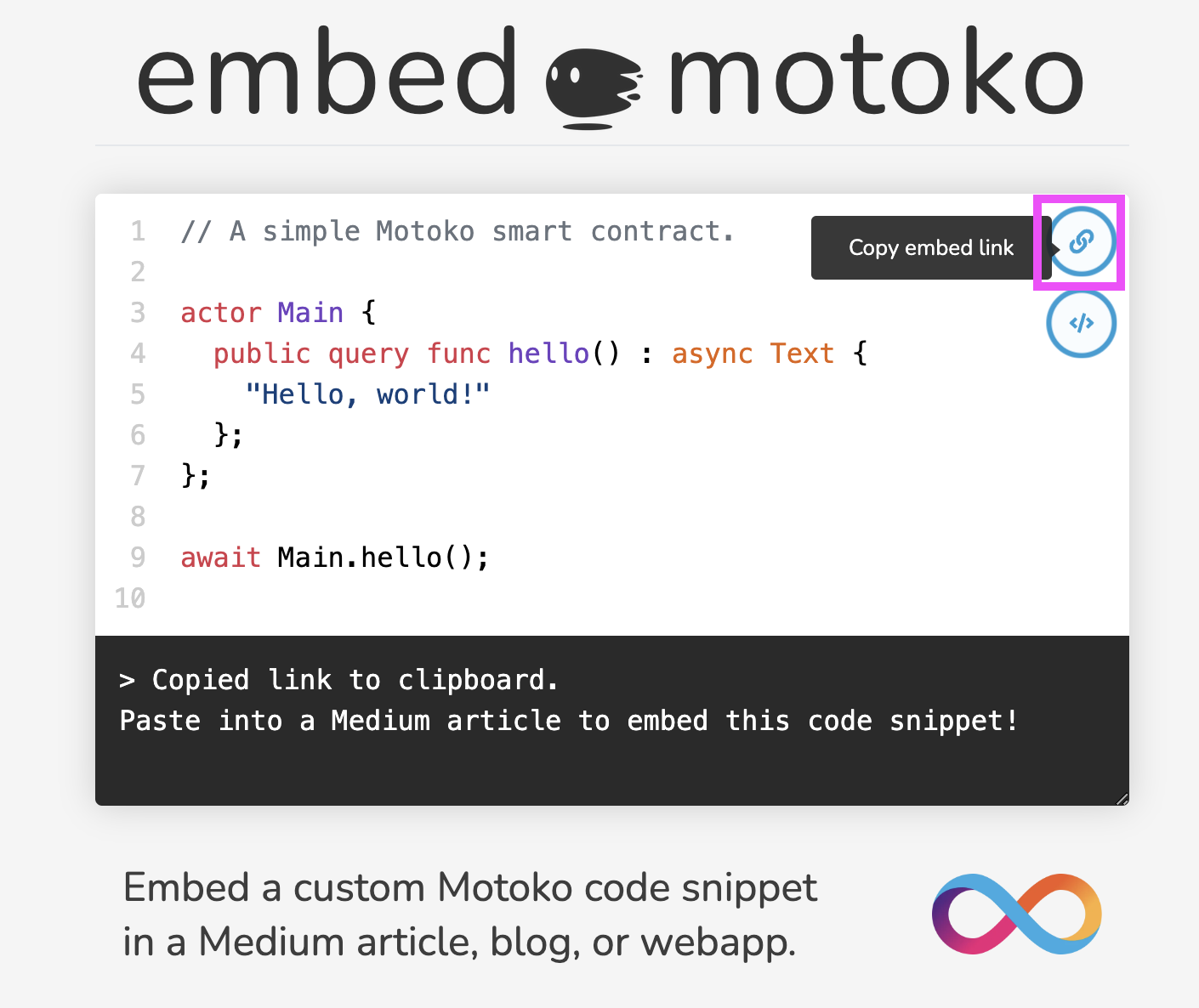 Embedded Motoko 2